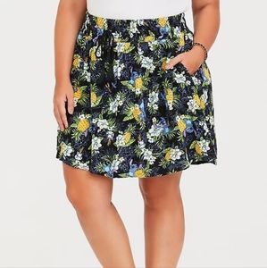 Disney for Torrid Tropical Stitch  Voodoo Doll Skirt With Pockets 4X